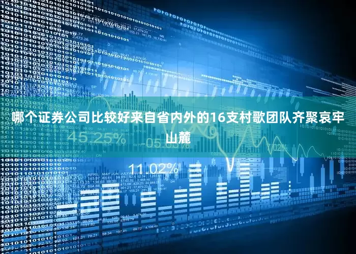哪个证券公司比较好来自省内外的16支村歌团队齐聚哀牢山麓